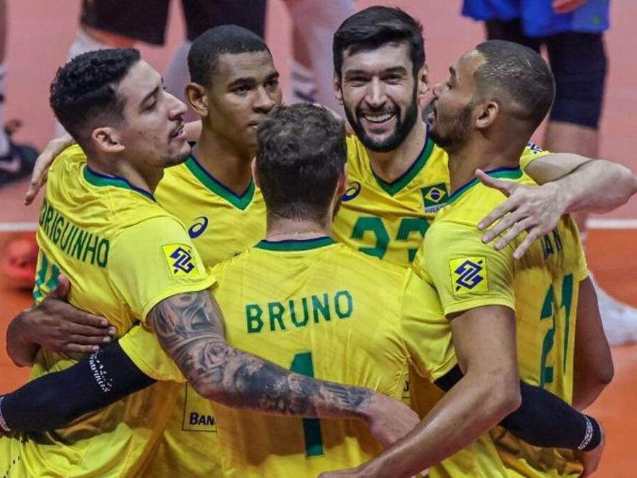 Brasil é superado no tie break na Liga das Nações masculina de vôlei