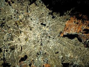 imagem noturna de são paulo feita a partir da estação espacial internacional