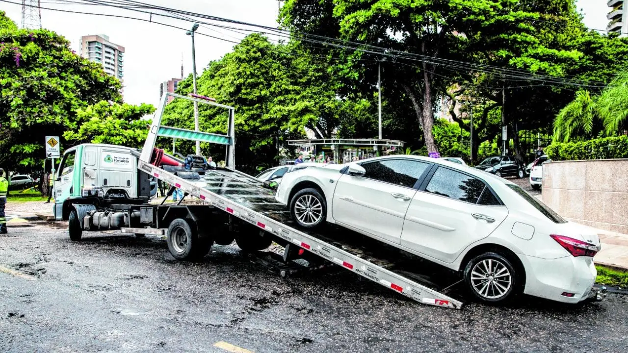 Reboque estacionamento proibido