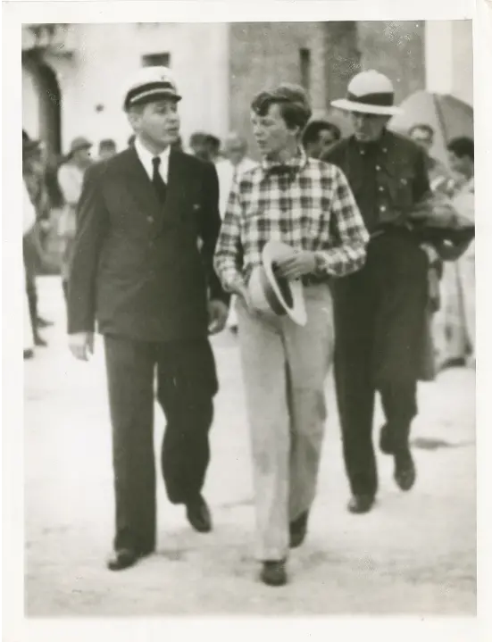 Amelia Earhart and Fred Noonan