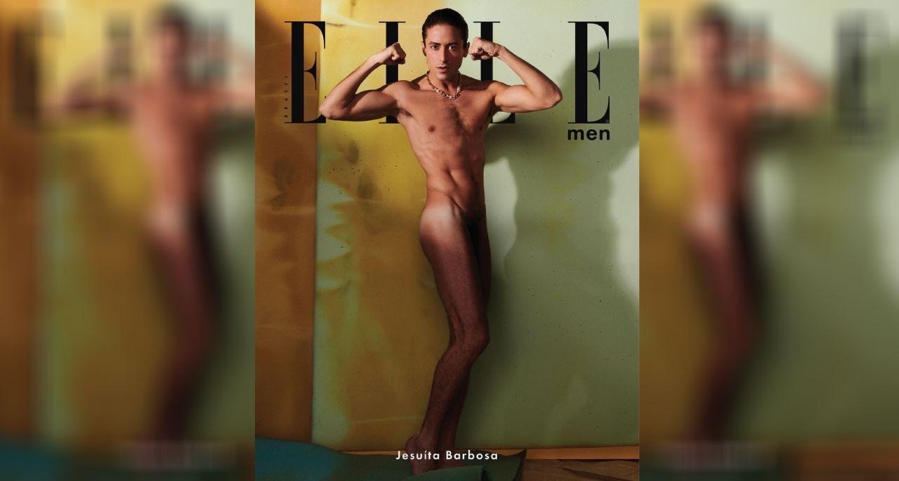 capa da revista elle men com o ator jesuíta barbosa