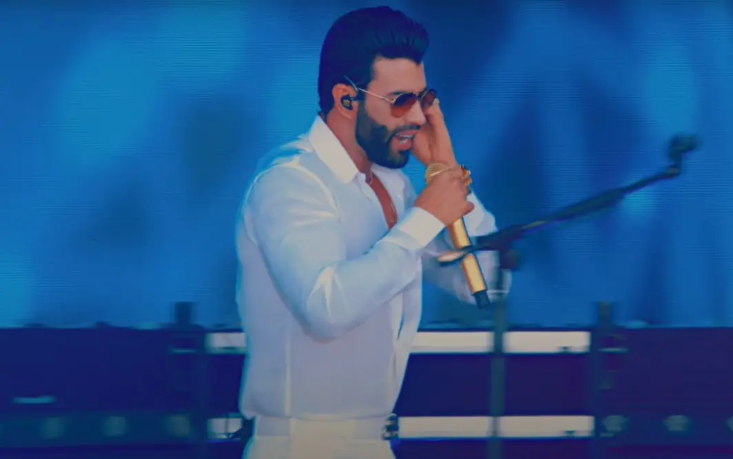 gusttavo lima cantando a música bloqueado