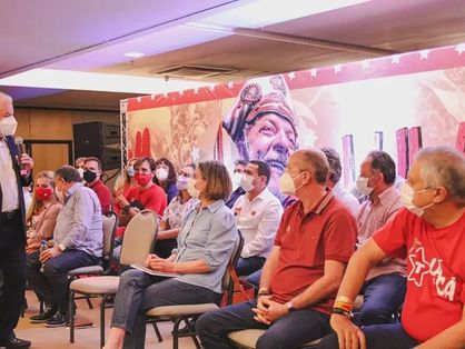 Lula participou de encontro com deputados, prefeitos e vereadores do PT no Ceará no ano passado