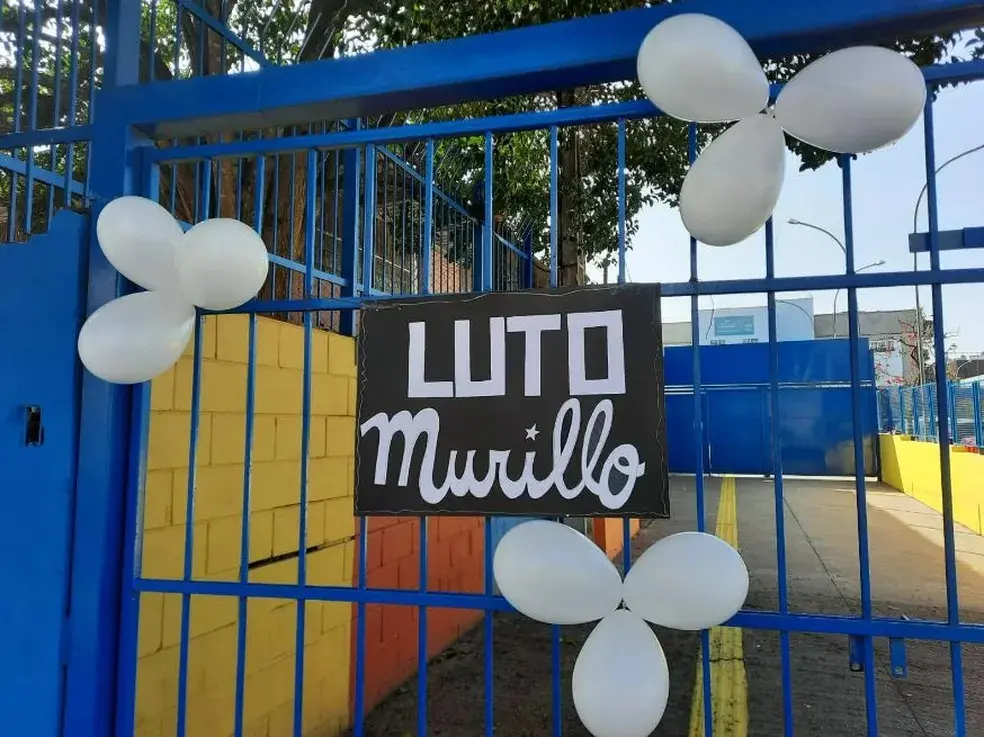 Fachada da escola onde o menino estudava.