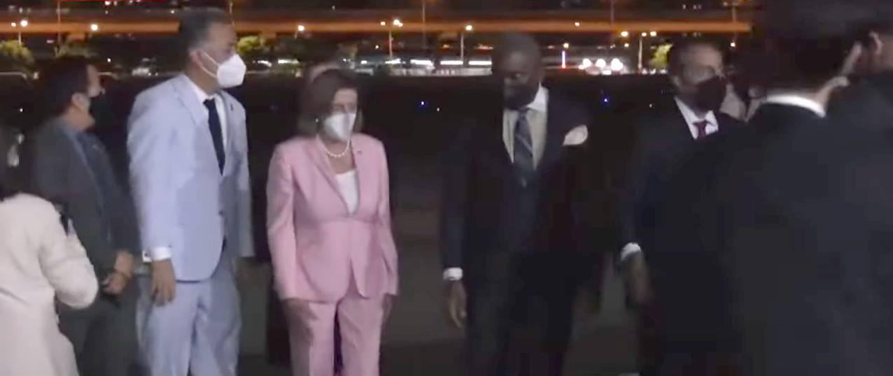 Chegada de Nancy Pelosi em Taiwan
