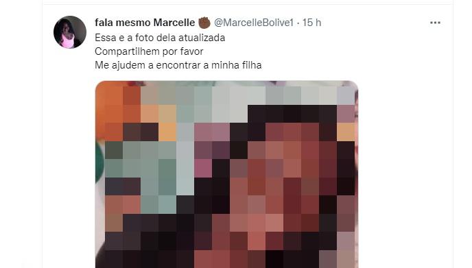Mãe da garota chegou a publicar mensagem pedindo ajuda nas redes sociais
