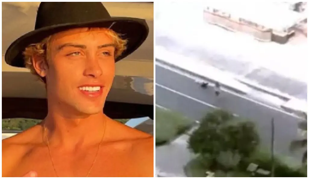 Bruno Krupp e imagens do acidente