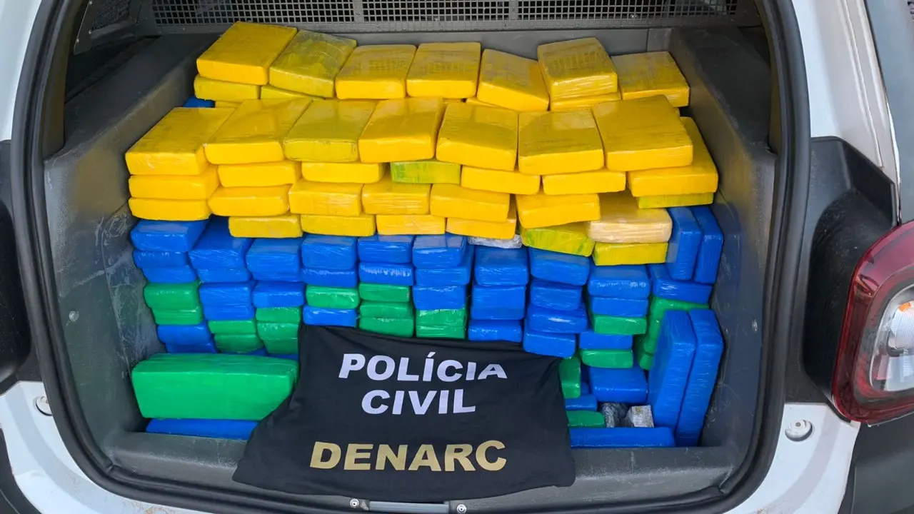 droga apreendida em caminhão