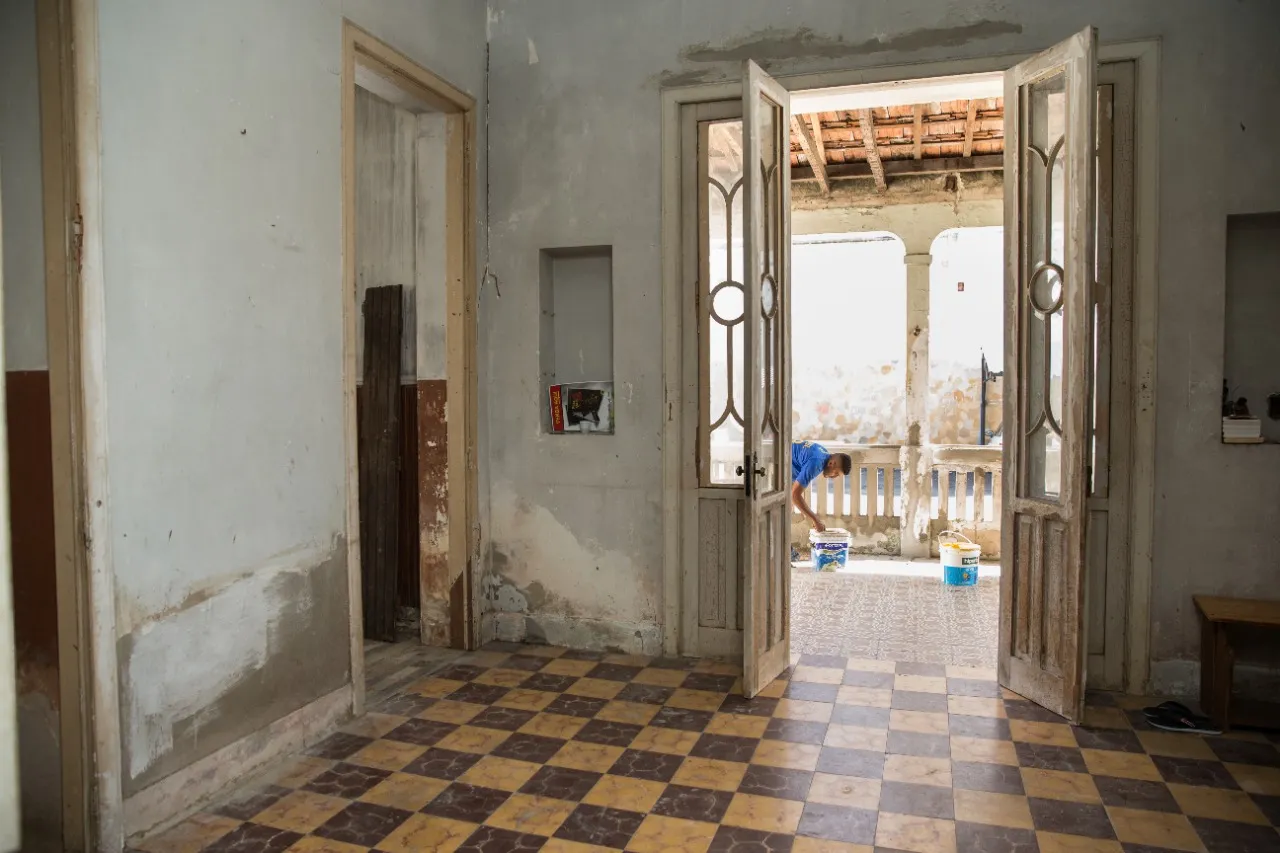 Entrada do casarão