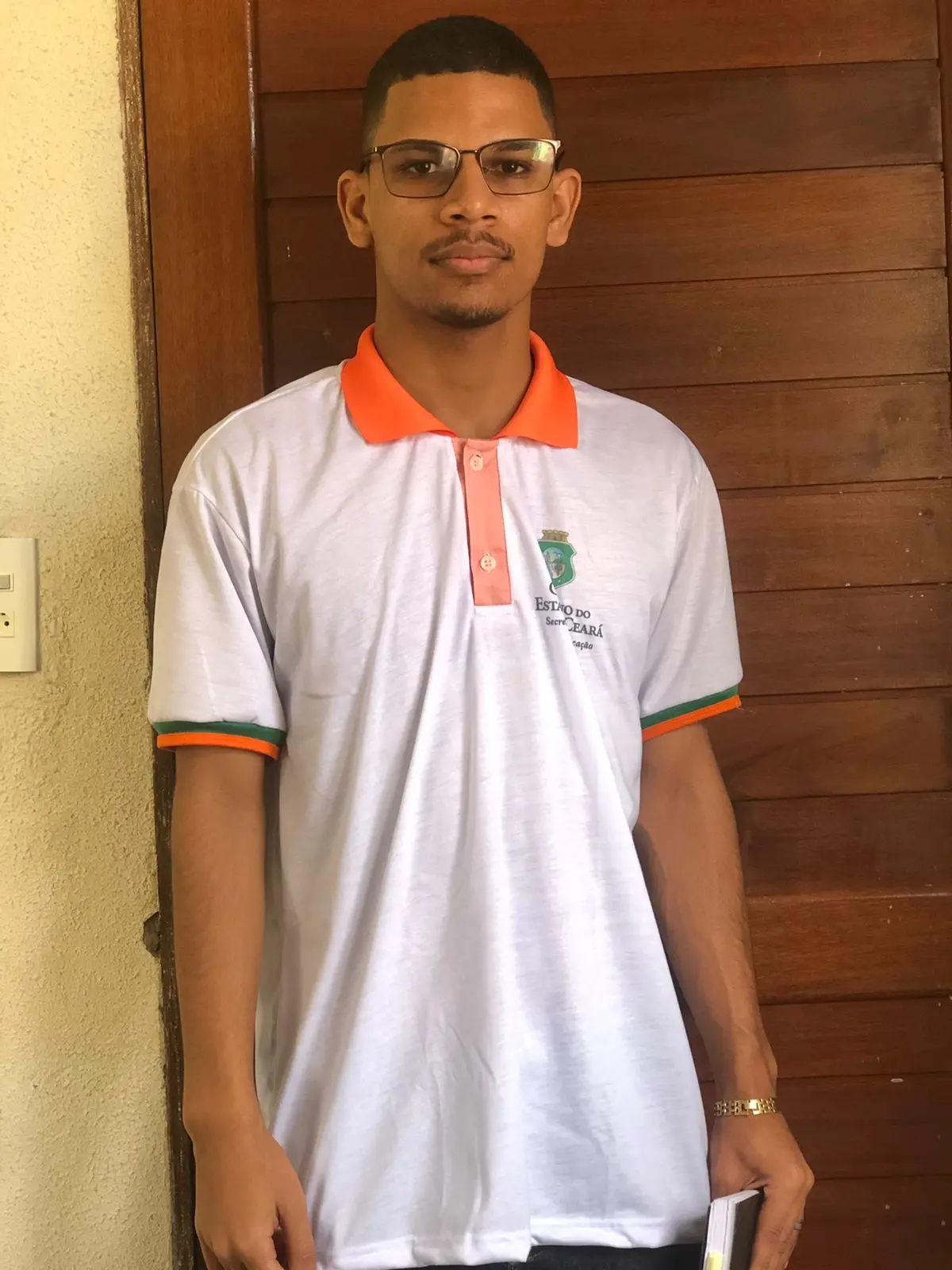 Gabriel é presidente do grêmio da escola onde estuda na cidade de Penaforte, no Ceará