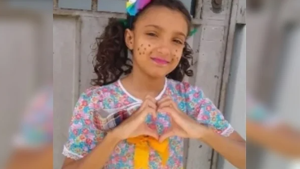 Imagem de Bárbara Victória, criança de 10 anos morta após ser estuprada em Ribeirão da Neves, Minas Gerais