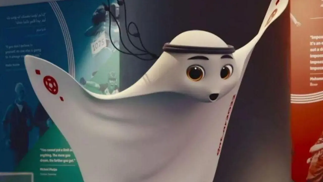 Imagem mostra desenho de mascote