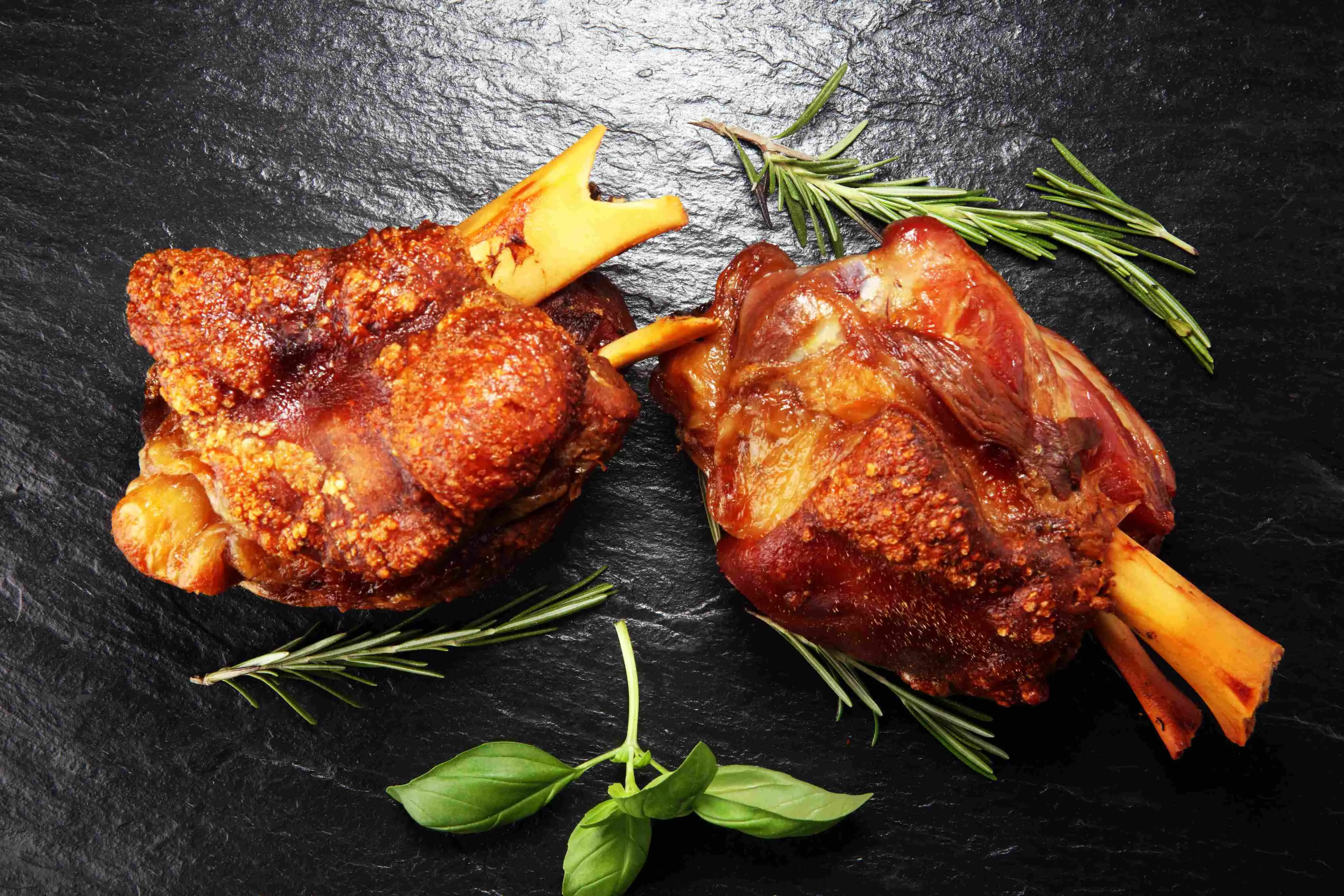 Imagem de um pernil de porco