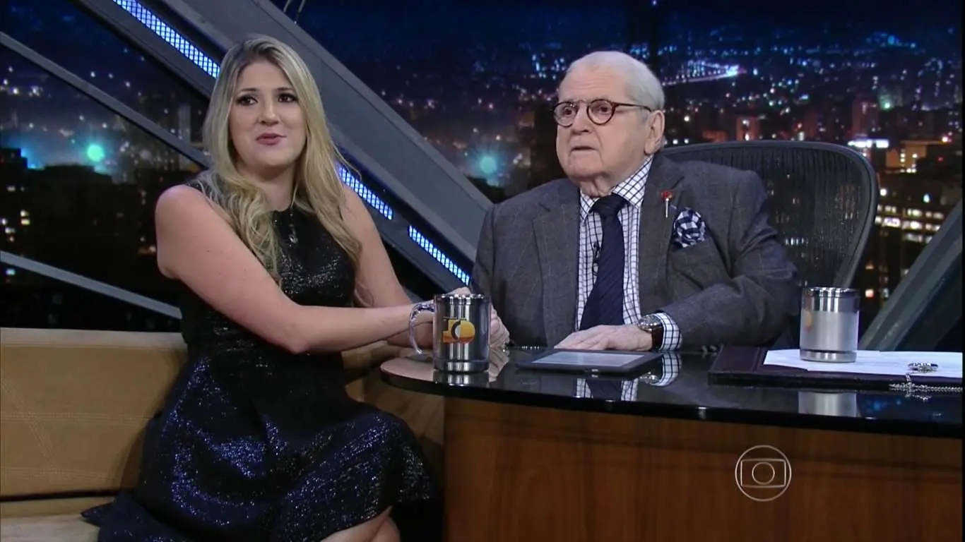 Dani Calabresa em entrevista no Programa do Jô em 2015