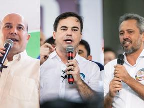 Roberto Cláudio, Capitão Wagner e Elmano de Freitas são candidatos ao Governo do Ceará