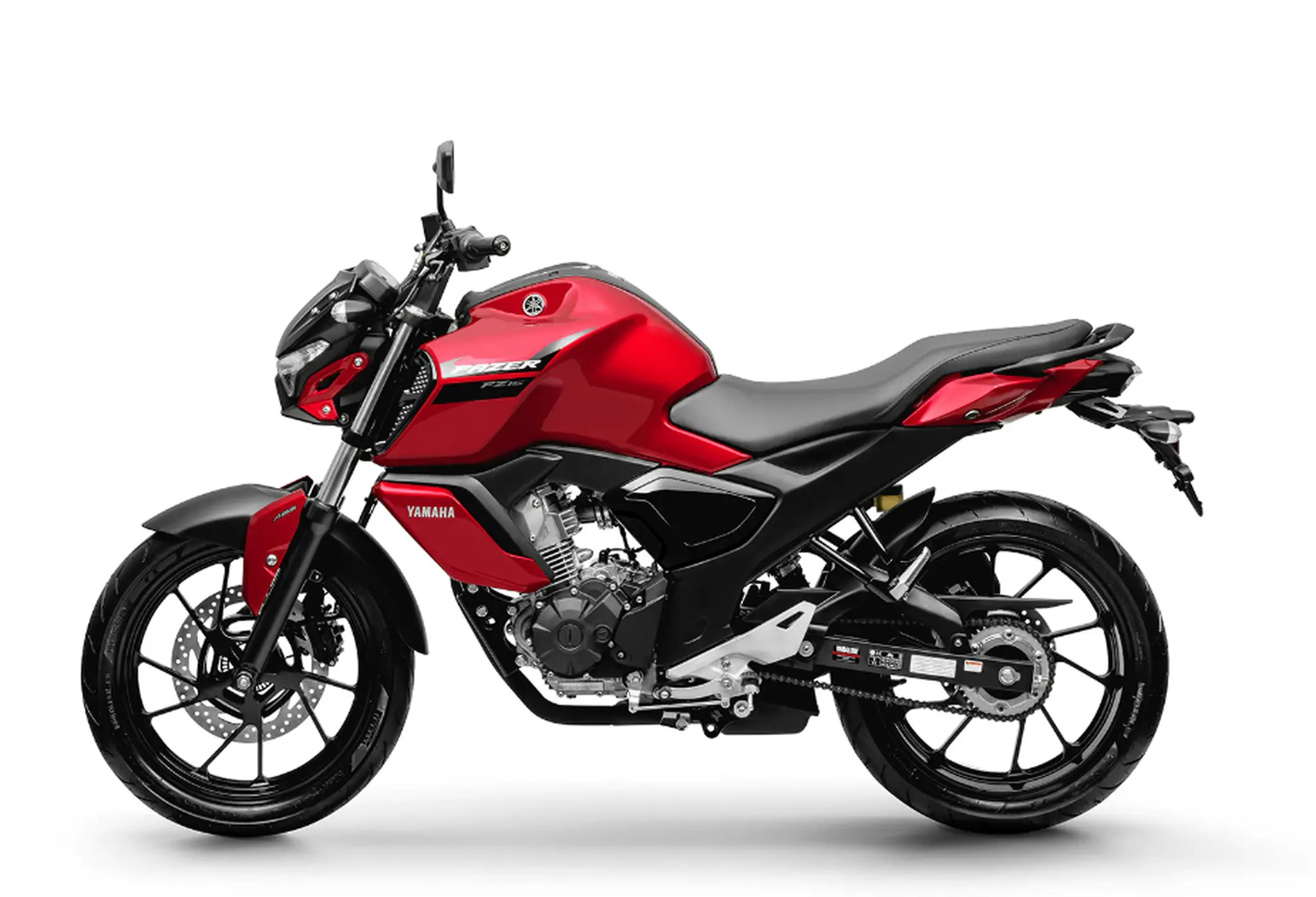 Yamaha Fazer FZ15 na cor vermelha