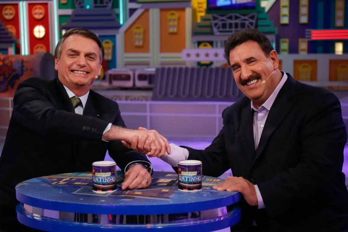Bolsonaro e Ratinho juntos no programa do ratinho