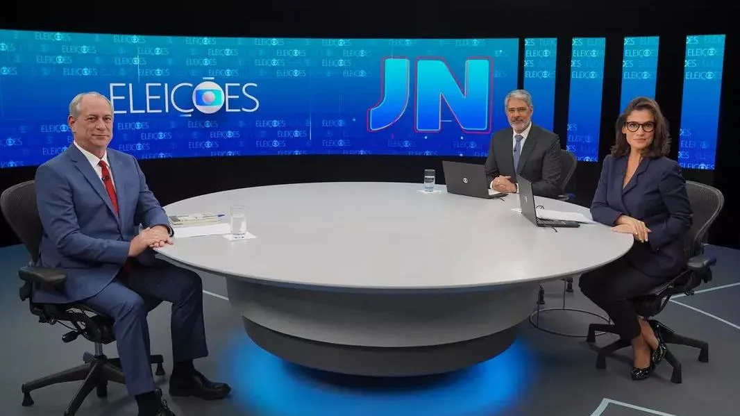 Ciro Gomes foi entrevistado no JN