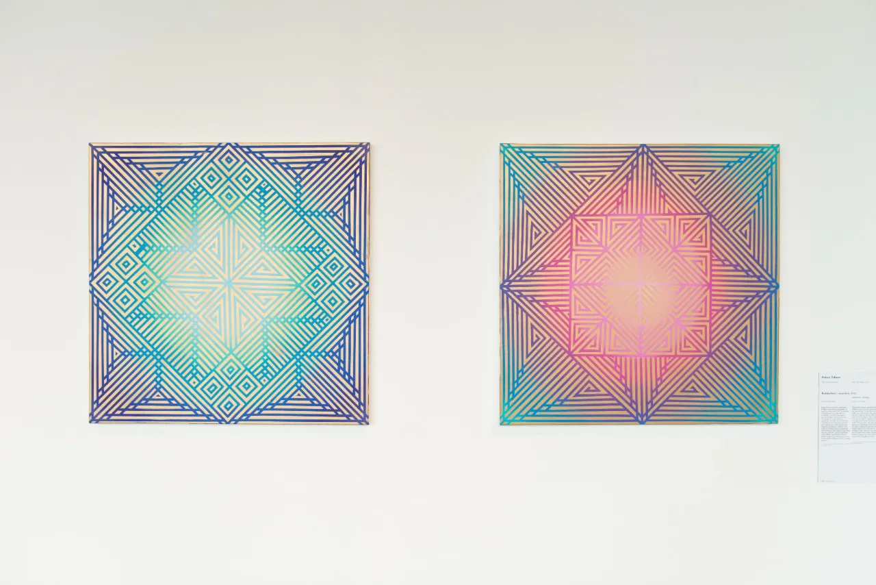 Obra de Daiara Tukano durante a 34ª Bienal de São Paulo
