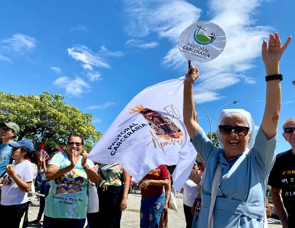 Momento da manifestação