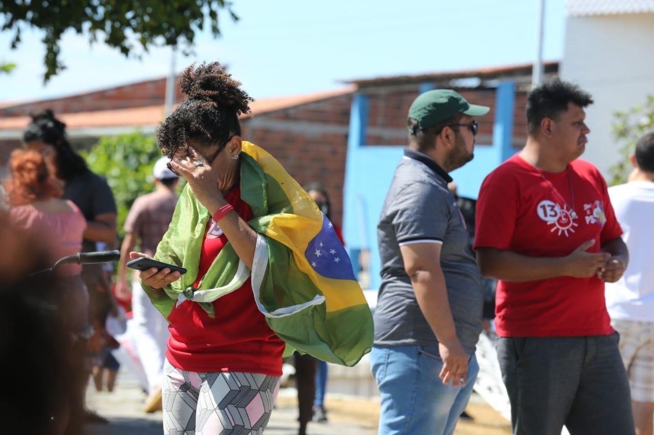 Momento da manifestação