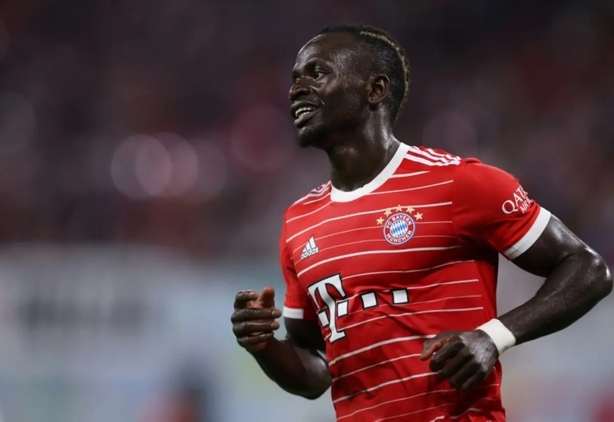 Mané sorri em ação pelo Bayern de Munique