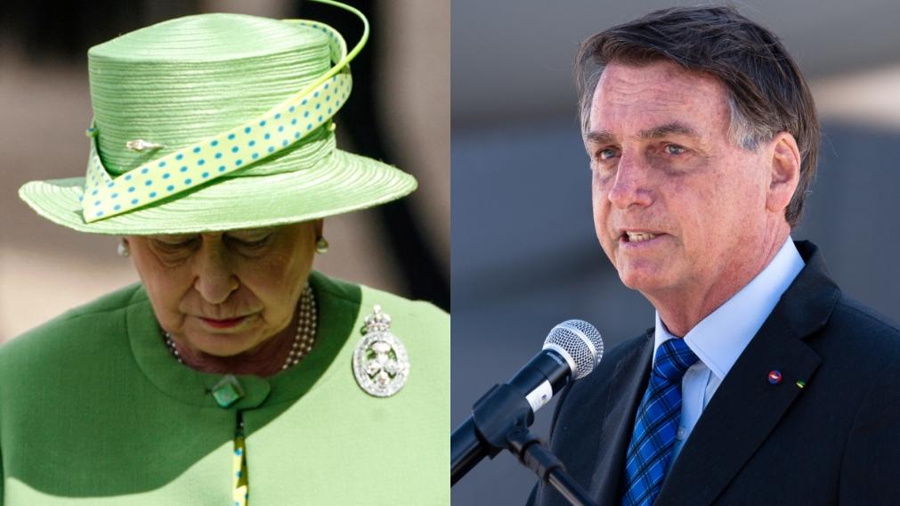Rainha Elizabeth II e Bolsonaro