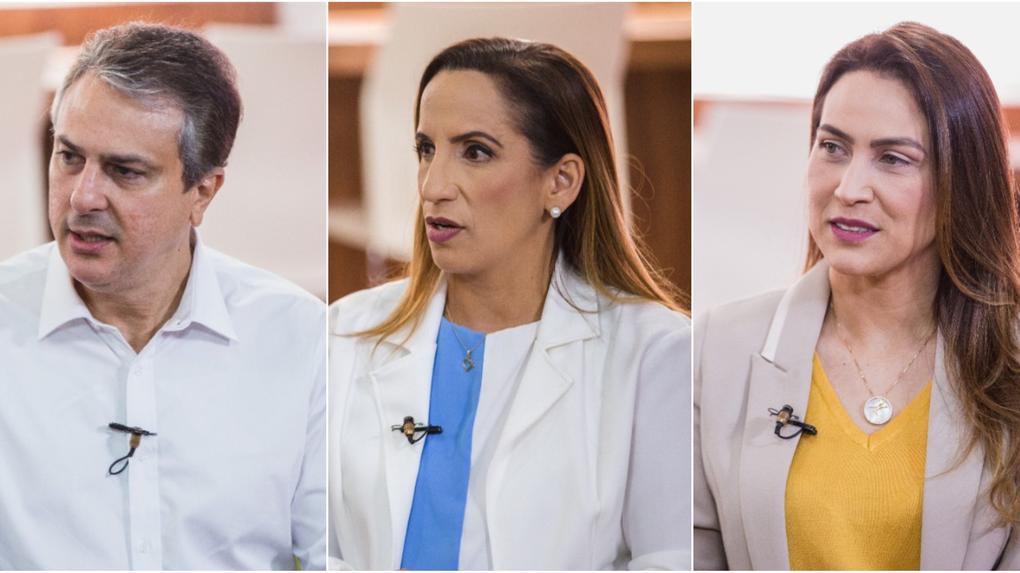 Candidatos Camilo Santana, Kamila Cardoso e Érika Amorim