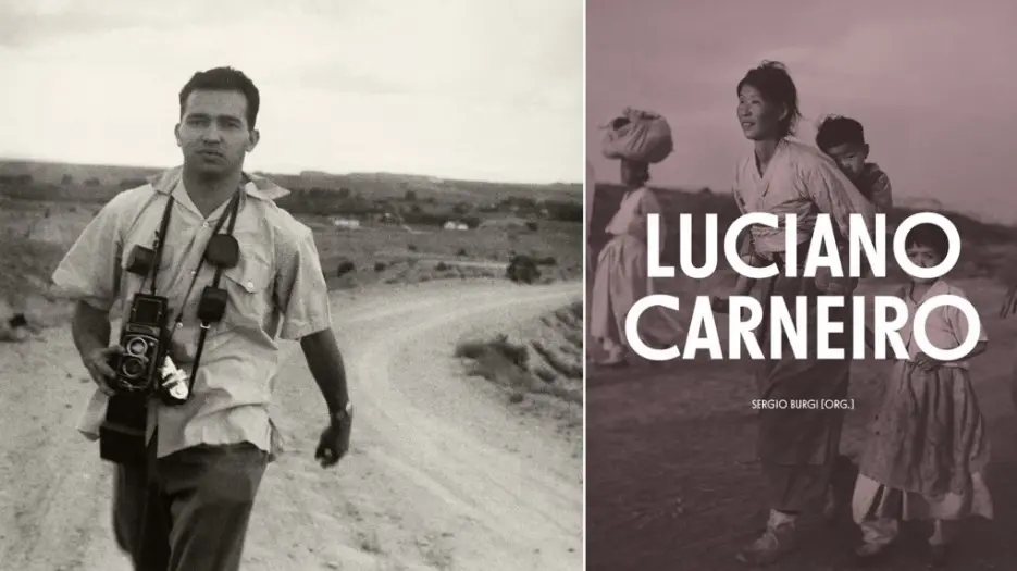 Registro de Luciano Carneiro e capa do livro lançado pelo Instituto Moreira Sales