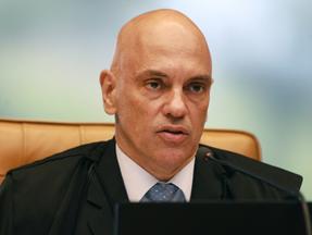 Ministro Alexandre de Moraes em sessão do Supremo Tribunal Federal