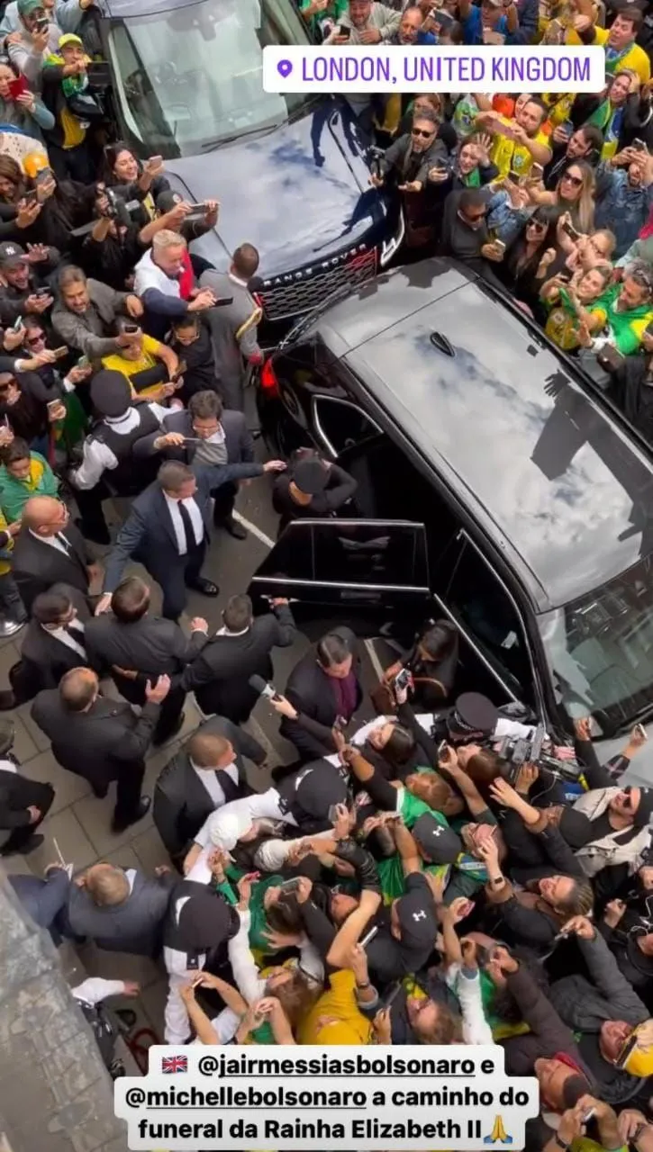 Apoiadores de Bolsonaro compareceram à residência do embaixador brasileiro em Londres