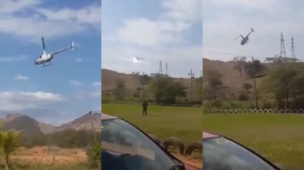 Imagem da notícia: Helicóptero cai com candidato e outros três passageiros no interior de Minas Gerais; veja vídeo