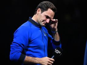 Federer chorando