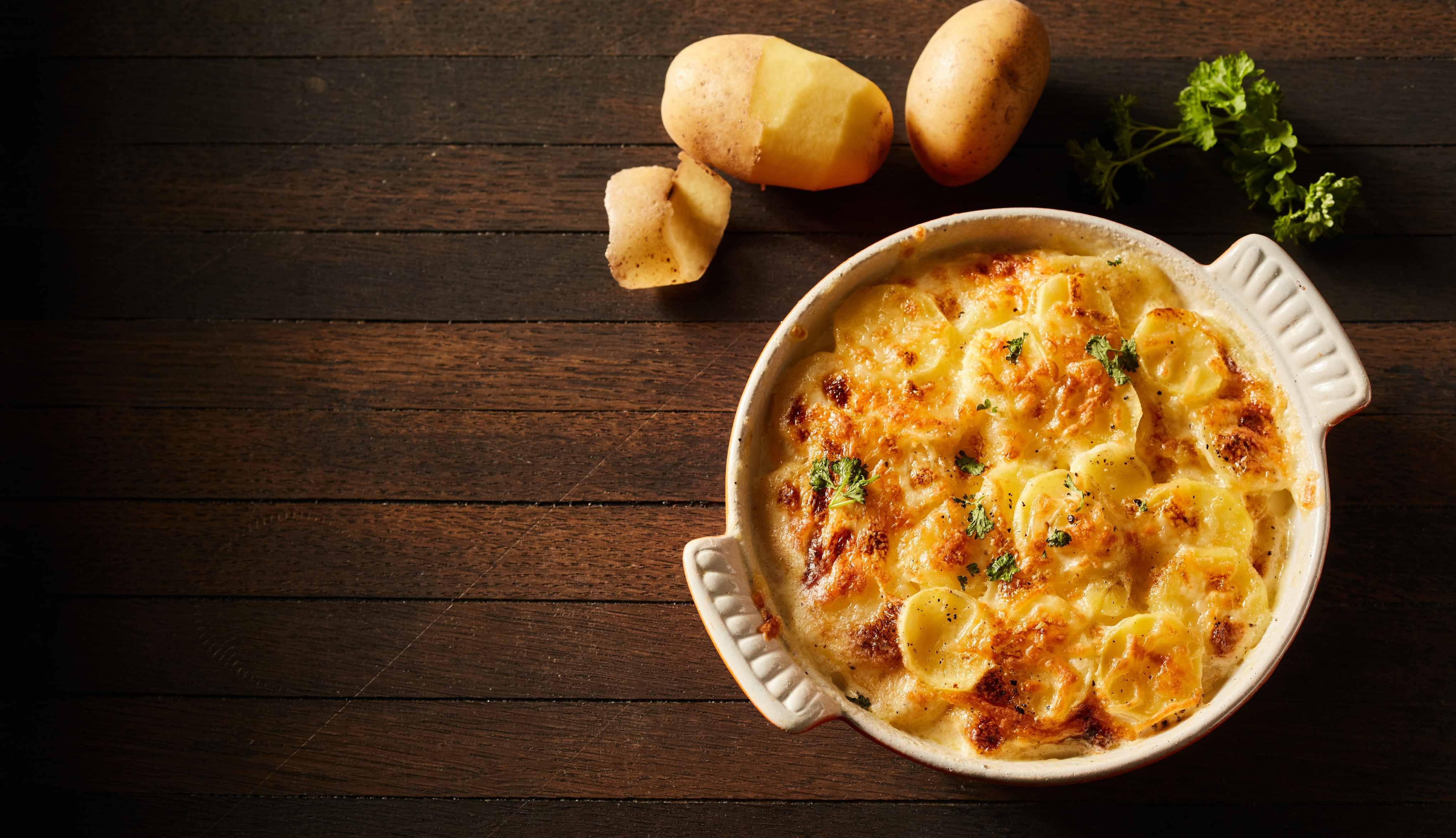 Batata gratinada