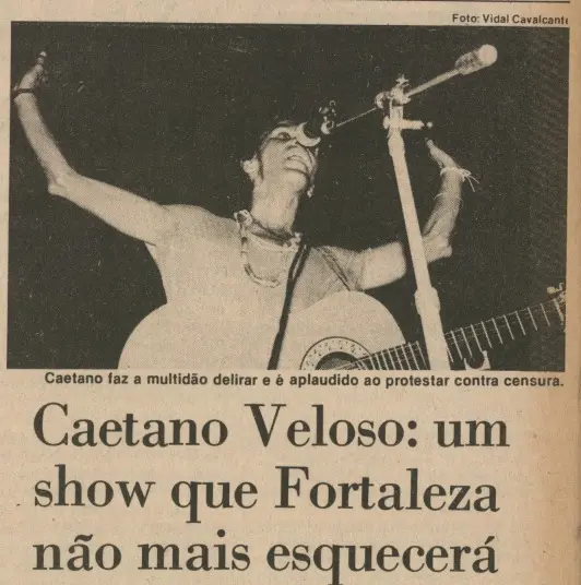 Caetano em noite de clássicos e protesto