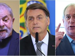 Lula, Bolsonaro, Ciro, Candidatos