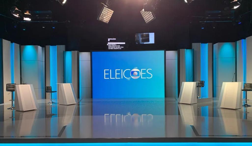 estúdio onde acontecerá o debate da Globo com candidatos a presidência