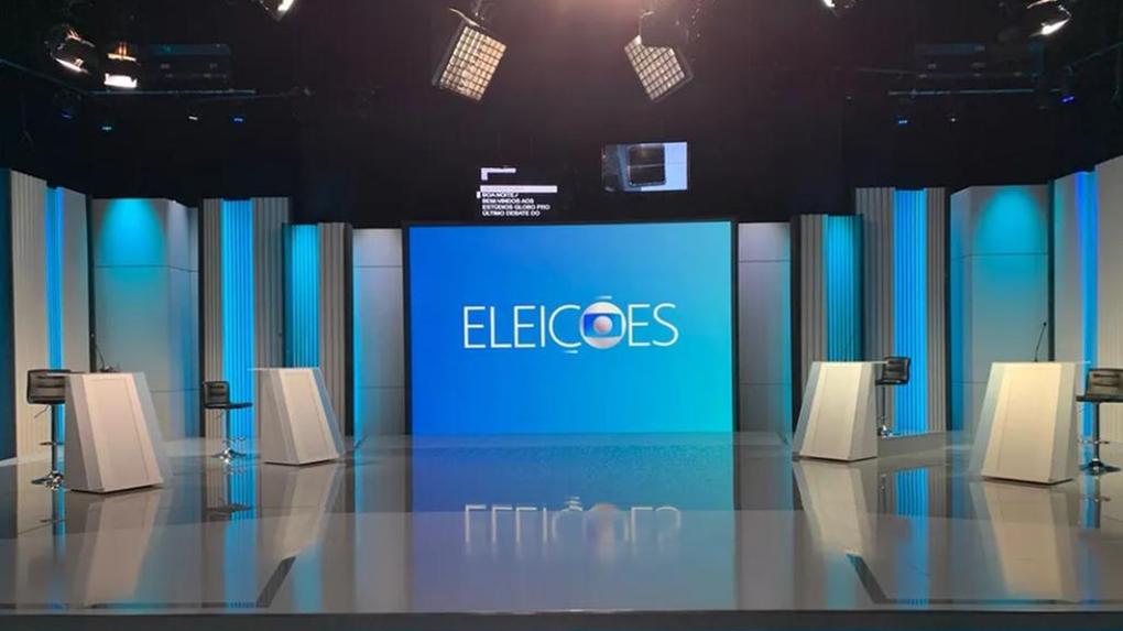estúdio onde acontecerá o debate da Globo com candidatos a presidência