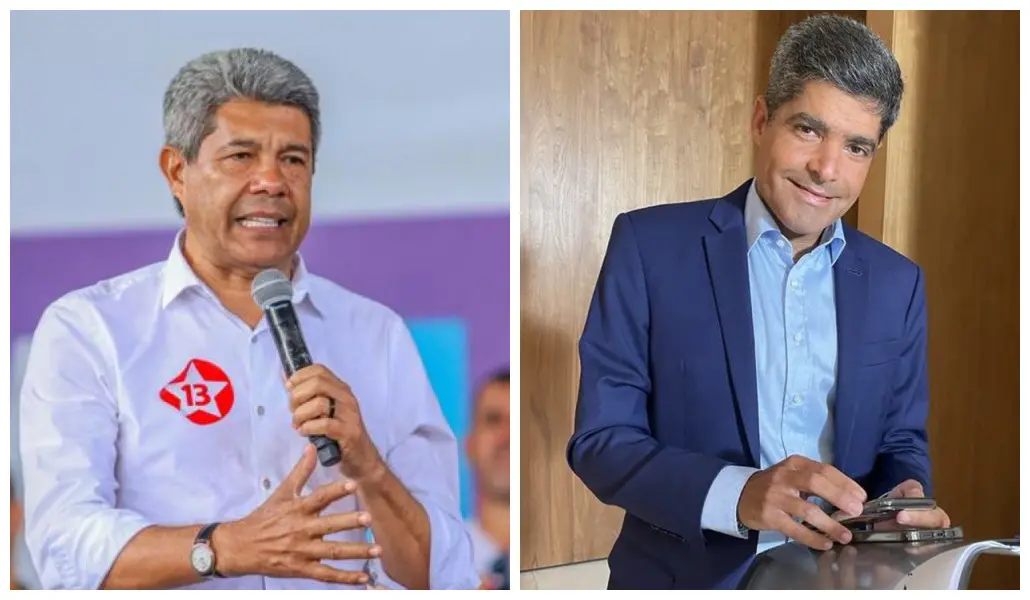 Jerônimo Rodrigues (PT) e ACM Neto (União Brasil) se enfrentarão no 2º turno para governador da Bahia
