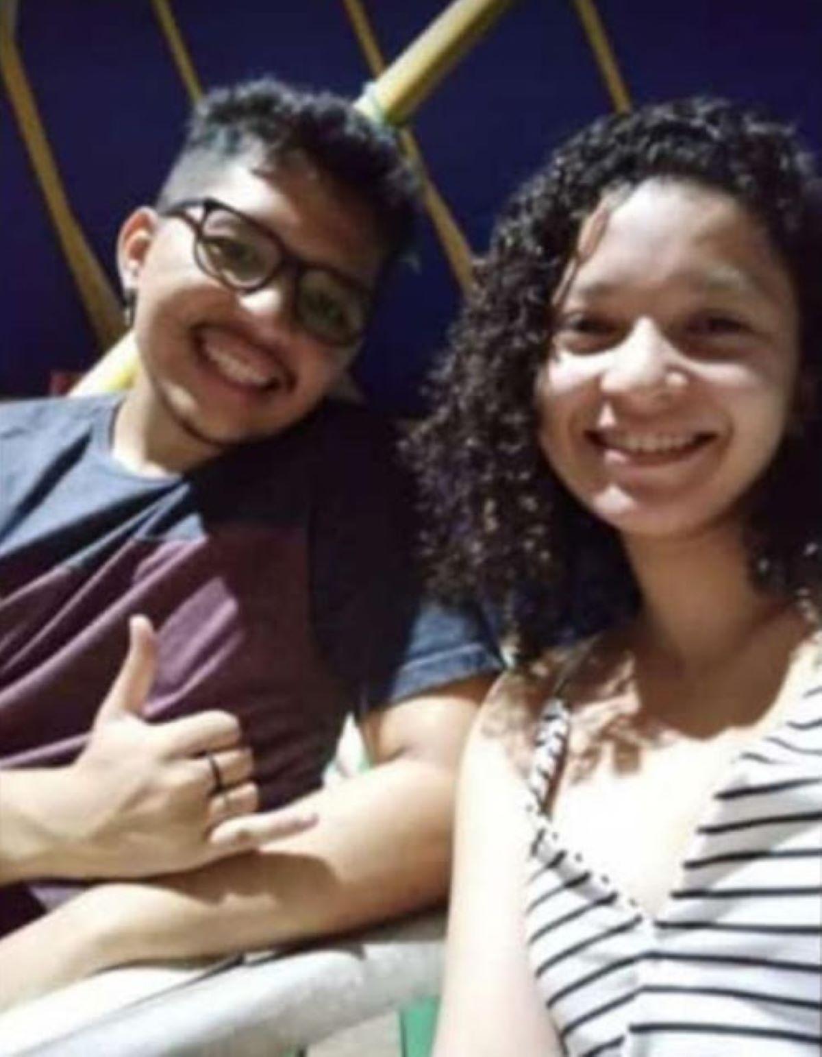 Foto do casal Matheus e Sabrina, que foram encontrados mortos em um açude no Ceará