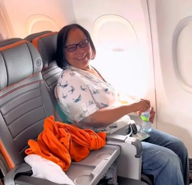 Dona Nice foi aplaudida por outros passageiros
