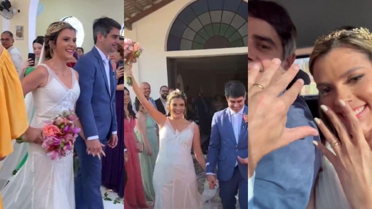 Imagens do casamento de Mila Costa