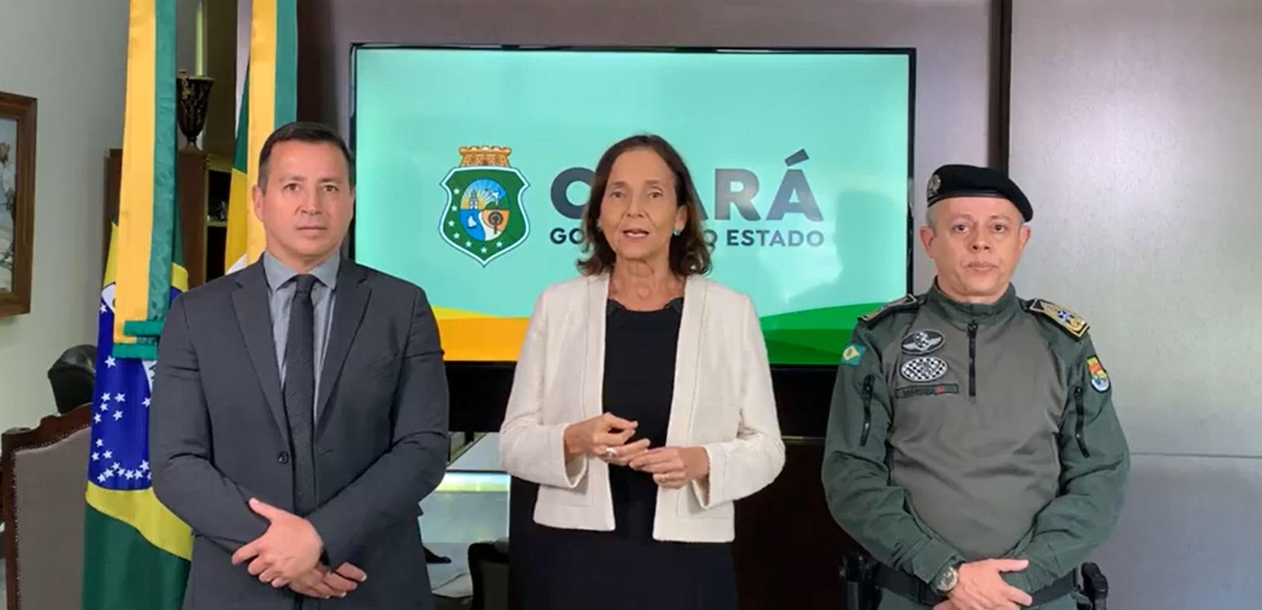 Governador anunciou concurso ao lado do secretário de segurança