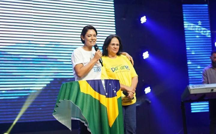 Michelle e Damares participam hojede campanha nacional em Manausao