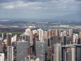 Vista aérea de imóveis em Fortaleza