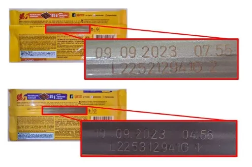 Se for identificado os códigos de lote 225212941G ou 225312941G a orientação é não consumir o produto