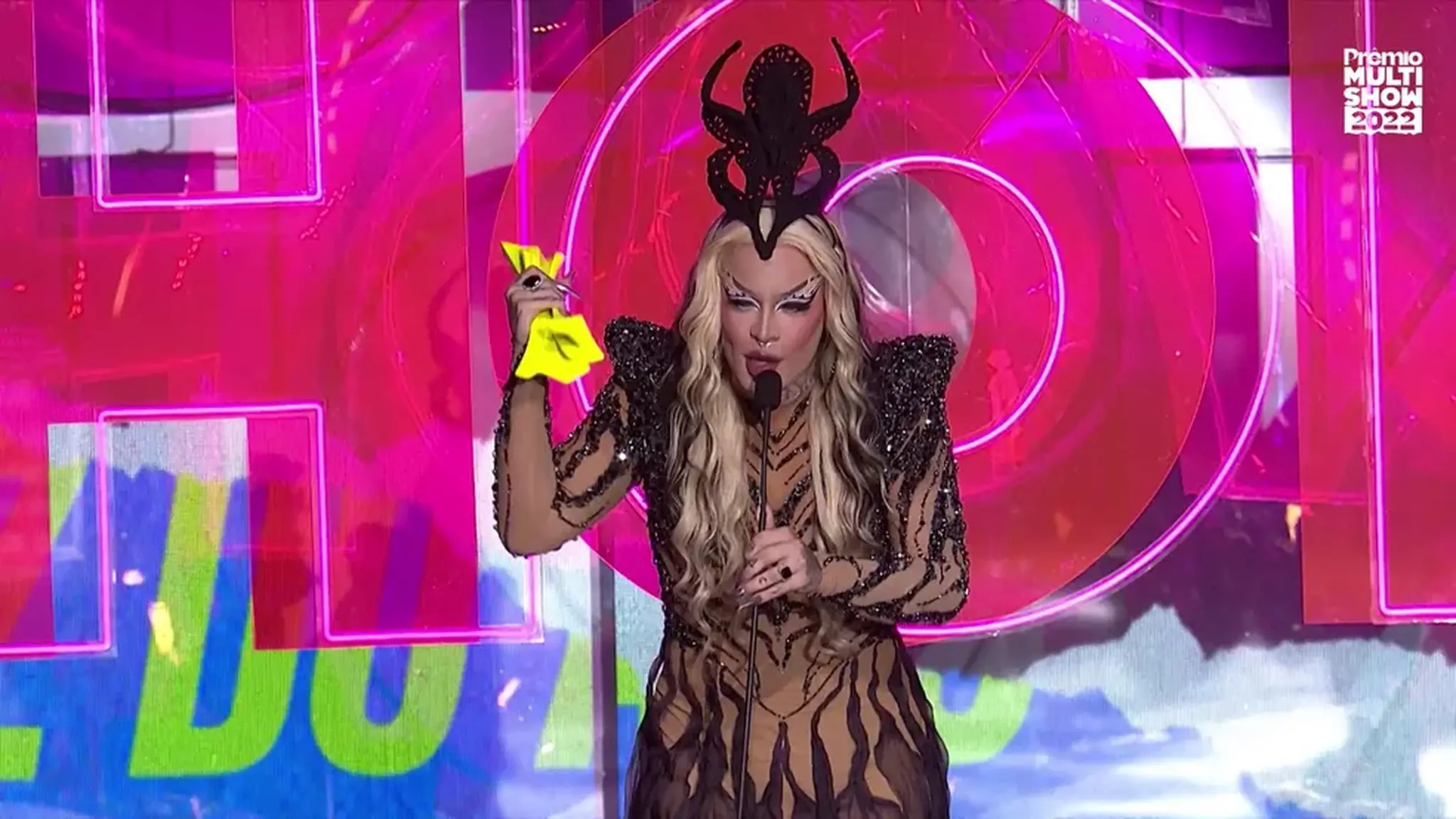 Glória Groover no Prêmio Multishow, em 18 de outubro de 2022