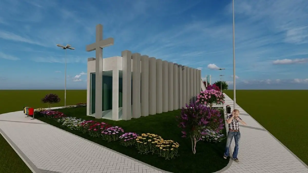 Projeção da Praça da Bíblia que deve ser construída em Nova Russas