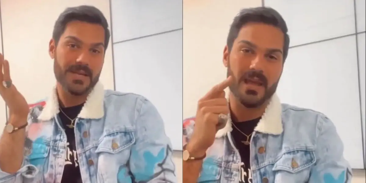 Shay após expulsão de a fazenda