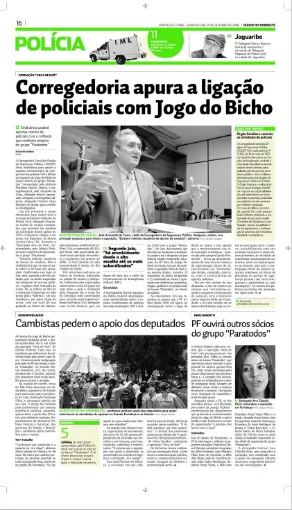 Reportagens publicadas na época da operação contra a 'Paratodos'